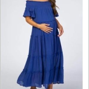 NWOT PinkBlush Maternity maxi dress L